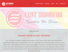 Tablet Screenshot of existindonesia.com